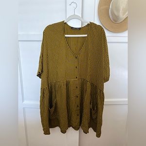 Zara oversized babydoll dress with pockets. Size small